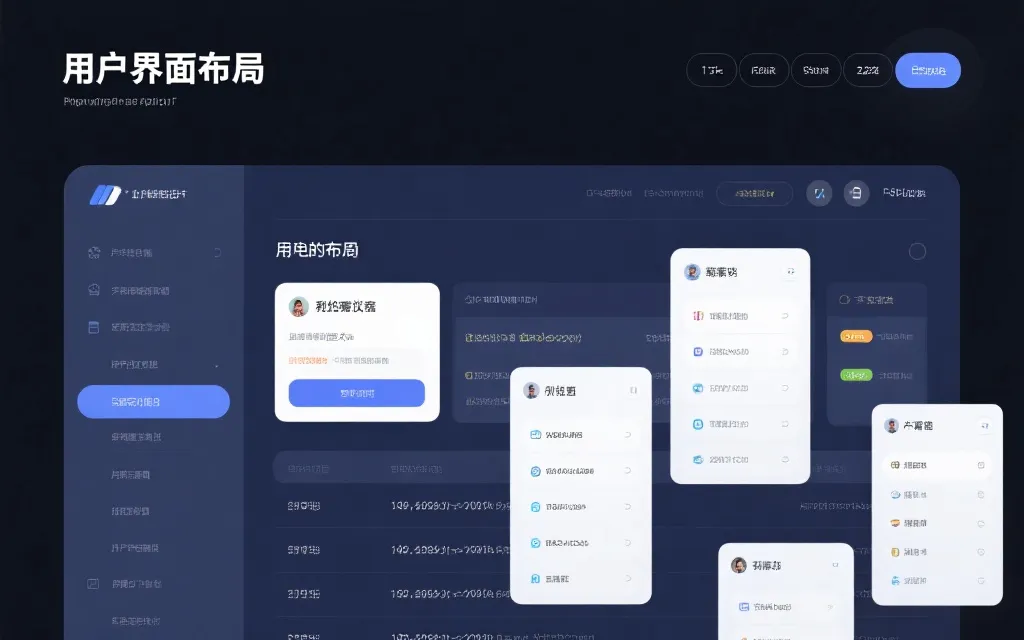 用户界面布局示意图